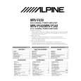ALPINE MRV-F340 Instrukcja Obsługi
