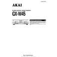 AKAI GX-W45 Instrukcja Obsługi