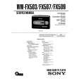 SONY WM-FX509 Instrukcja Serwisowa