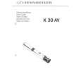 SENNHEISER K 30 AV Instrukcja Obsługi