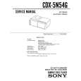 SONY CDX-5N54G Instrukcja Serwisowa