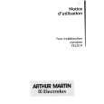 ARTHUR MARTIN ELECTROLUX FE2519W1 Instrukcja Obsługi