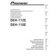 PIONEER DEH-112E/XN/EW5 Instrukcja Obsługi