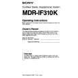 SONY MDR-IF310K Instrukcja Obsługi