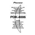 PIONEER PDK-4006 Instrukcja Obsługi PIONEER PDK-4006 Instrukcja Obsługi