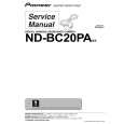 PIONEER ND-BC20PA/E5 Instrukcja Serwisowa