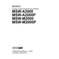 SONY MSW-M2000P Instrukcja Obsługi