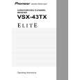 PIONEER VSX-43TX Instrukcja Obsługi