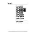 SONY UP-2900MD VOLUME 1 Instrukcja Serwisowa