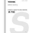 TOSHIBA W715C Instrukcja Serwisowa