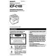 SONY ICF-C103 Instrukcja Obsługi