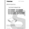 TOSHIBA TLP-X2500E Instrukcja Serwisowa