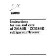 ZANUSSI ZC518/8R Instrukcja Obsługi