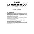 KAWAI K5000W Instrukcja Obsługi