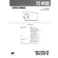 SONY YS-W100 Instrukcja Serwisowa