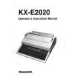 PANASONIC KXE2020 Instrukcja Obsługi