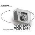 TOSHIBA PDR-M65 Instrukcja Obsługi