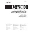TEAC LS-W2000 Instrukcja Obsługi