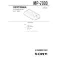 SONY MP7000 Instrukcja Serwisowa
