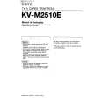 SONY KV-M2510E Instrukcja Obsługi