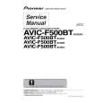 PIONEER AVIC-F500BT/XCN/UC Instrukcja Serwisowa