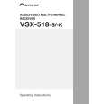 PIONEER VSX-518-S/YDWXJ Instrukcja Obsługi