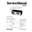 TECHNICS RS641 Instrukcja Serwisowa