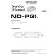 PIONEER ND-PG1/E Instrukcja Serwisowa