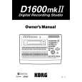 KORG D1600MKII Instrukcja Obsługi