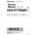PIONEER DEH-P7700MP/X1P/EW Instrukcja Serwisowa