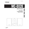 TEAC MC-DX20 Instrukcja Obsługi