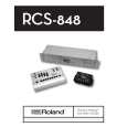 ROLAND RCS-848 Instrukcja Obsługi