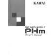 KAWAI PHM Instrukcja Obsługi
