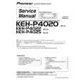 PIONEER KEH-P4029/XM/ID Instrukcja Serwisowa