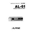 ALPINE AL-61 Instrukcja Serwisowa