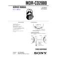 SONY MDR-CD2000 Instrukcja Obsługi