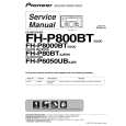 PIONEER FH-P80BT/XJ/EW5 Instrukcja Serwisowa