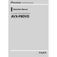 PIONEER AVX-P8DVD Instrukcja Obsługi