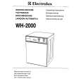 ELECTROLUX WH2000 Instrukcja Obsługi