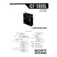 SONY ICF-5800L Instrukcja Serwisowa