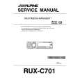 ALPINE RUX-C701 Instrukcja Serwisowa