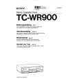 SONY TC-WR900 Instrukcja Obsługi