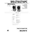 SONY SRSZ750/PC Instrukcja Serwisowa
