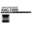 KENWOOD KAC7200 Instrukcja Obsługi
