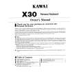 KAWAI X30 Instrukcja Obsługi