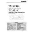 ONKYO TXSV444 Instrukcja Obsługi