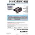 SONY DCRHC1000E Instrukcja Serwisowa