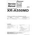 PIONEER XR-A550MD/DBDXJ Instrukcja Serwisowa