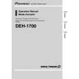 PIONEER DEH-1700/XU/UC Instrukcja Obsługi