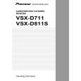 PIONEER VSX-D811S/KCXJI Instrukcja Obsługi